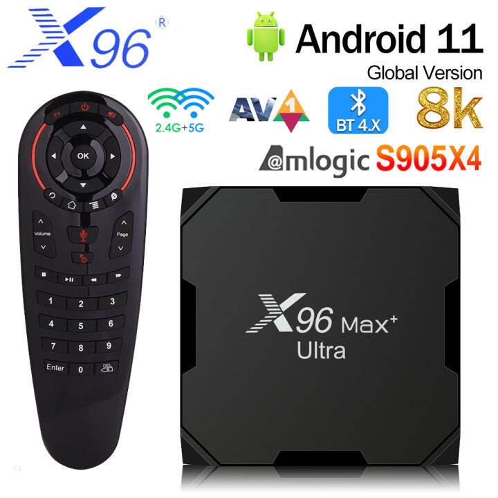 Original X96 MAX Plus Ultra Android 11 0 Smart TV Box Amlogic S905X4