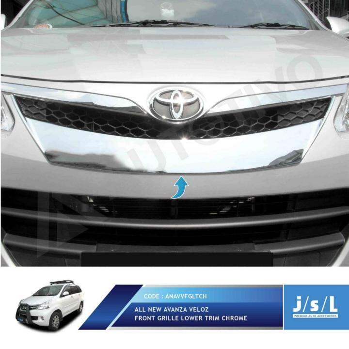 All New Avanza Veloz Front Grille Lower Trim Chrome Aksesoris Veloz