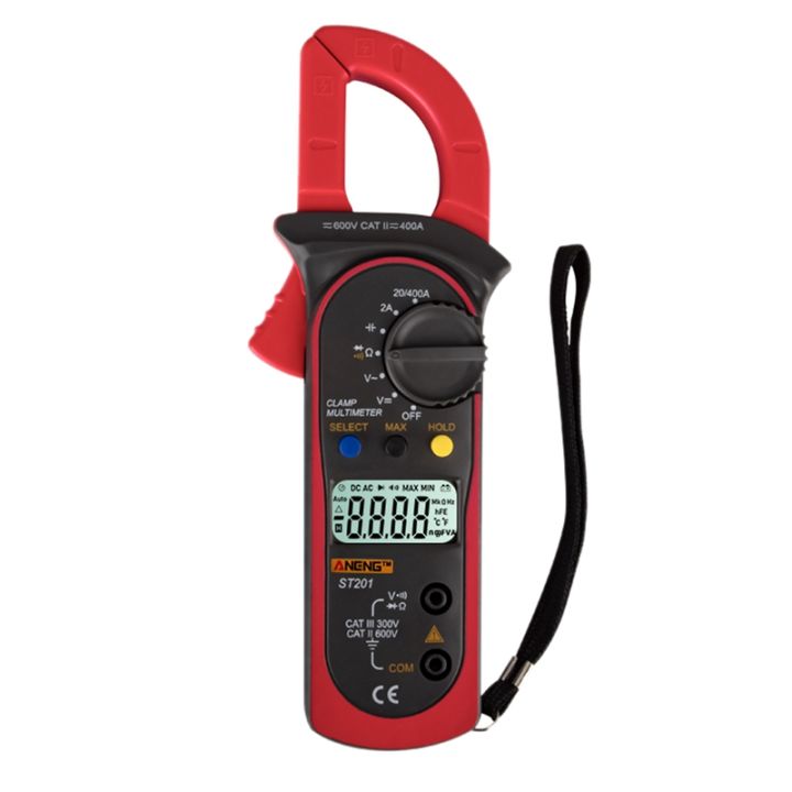 Aneng Digital Clamp Multimeter St201 2000 Counts Meter Ammeter Ac Dc