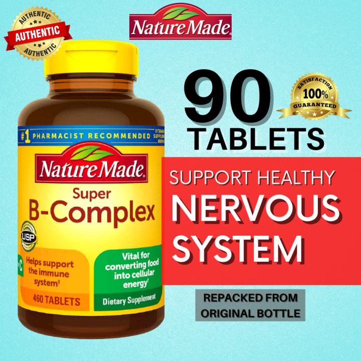 Tablets Nature Made Super B Complex With Vitamin C Authentic