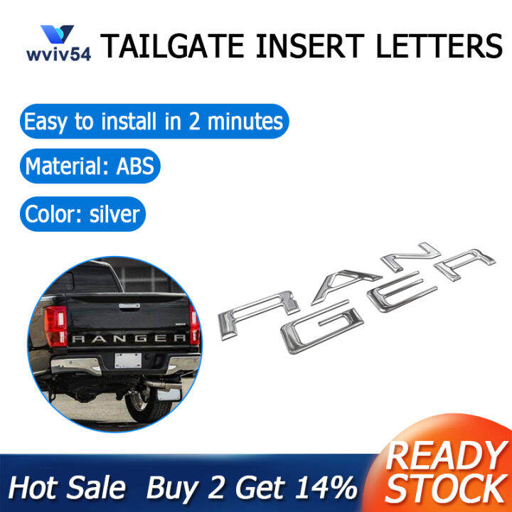 Tailgate Insert Letters For Ford Ranger D Raised Decals