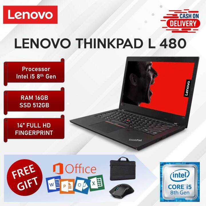 Lenovo Thinkpad L480 Business Laptop Intel Core I5 8th Gen 16GB RAM