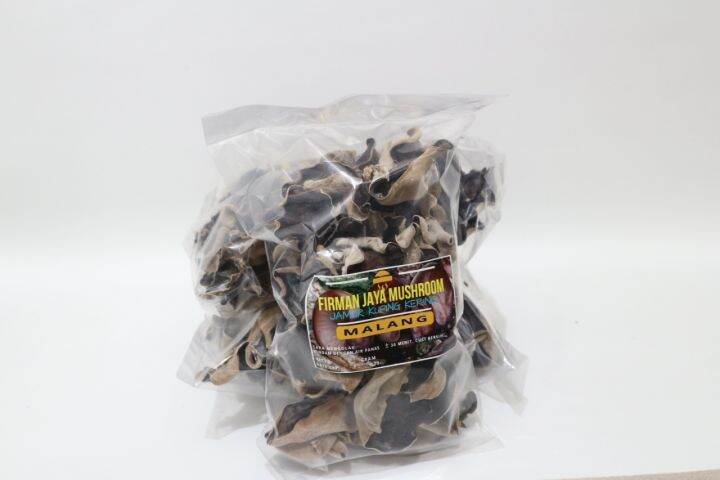 Jamur Kuping Hitam Kering Super Wood Ear Dried Mushroom 100 Gram Firman