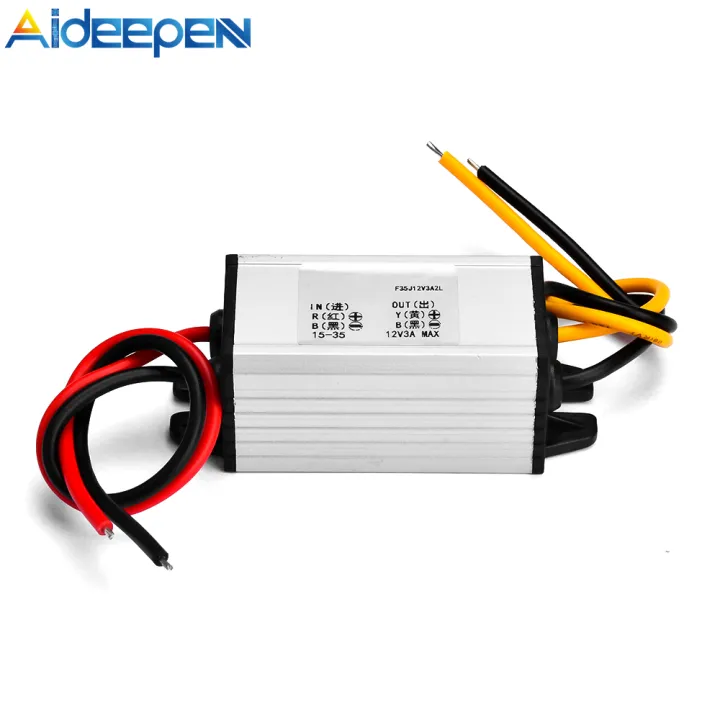 Aideeed Regulator Tegangan Konverter DC Buck 24V Ke 12V Output Tegangan