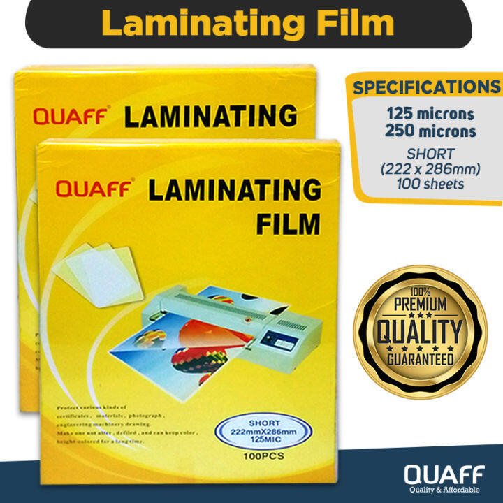 Papercornerph A Size Quaff Laminating Film Hot Lamination Process