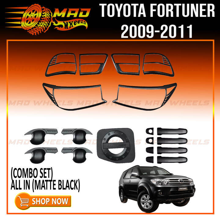 Toyota Fortuner 2009 2011 Combo Set Of Headlight And Tail Light Cover