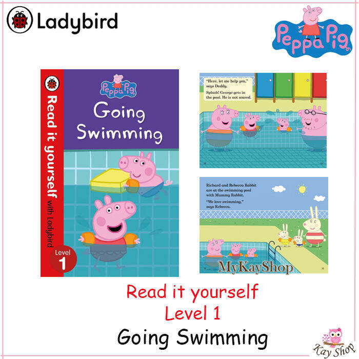 Peppa Pig Read It Yourself With Ladybird Level 1 Going Swimming Lazada