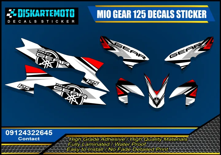 Yamaha Mio Gear 125 Decals Sticker Lazada PH