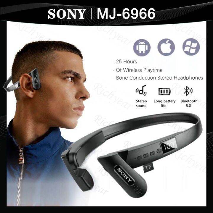 Sony Bone Conduction Mj Sports Bluetooth Headset With Plug In Card