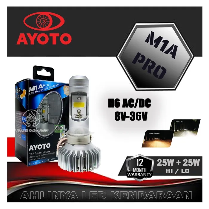 Lampu Led Motor Ayoto M A Pro Putih Kuning H Ac Dc Motor Pnp