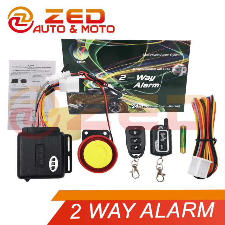 2 Way Motorcycle Alarm System Lazada PH