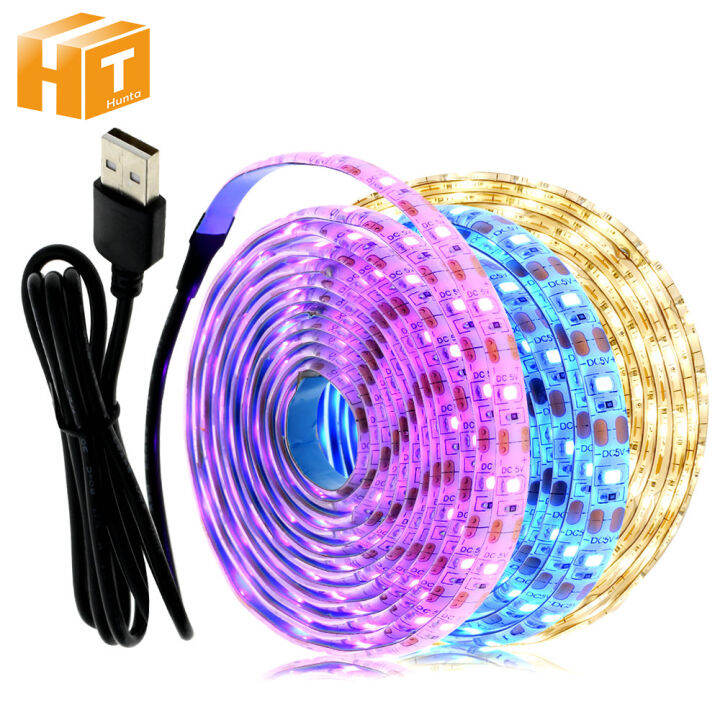 Ice Blue LED Strip Lights USB 2835 Led Light Strip SMD DC5V Flexibele