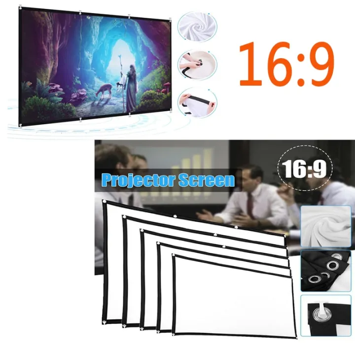 Projector Screen Portable Inch Polyester