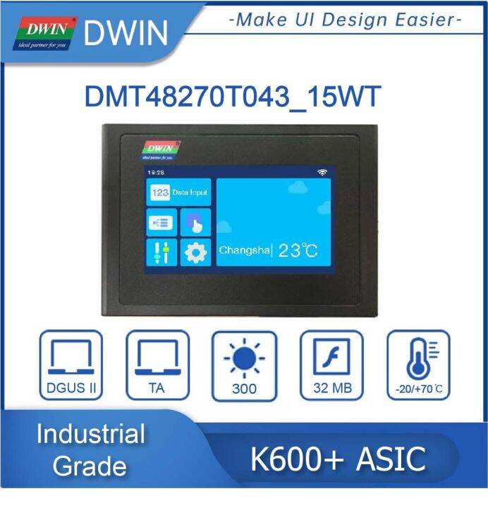 Dwin Inch Tft Lcd Module Industrial Grade K Colors