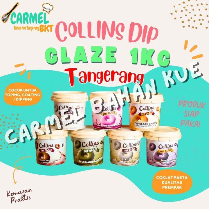 Collins Dip Glaze Kg Topping Donat Aneka Rasa Lazada Indonesia