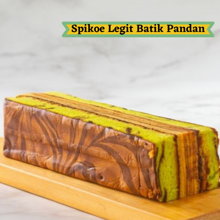 In Kue Bolu Lapis Surabaya Spikoe Legit Pandan Batik Dengan Resep