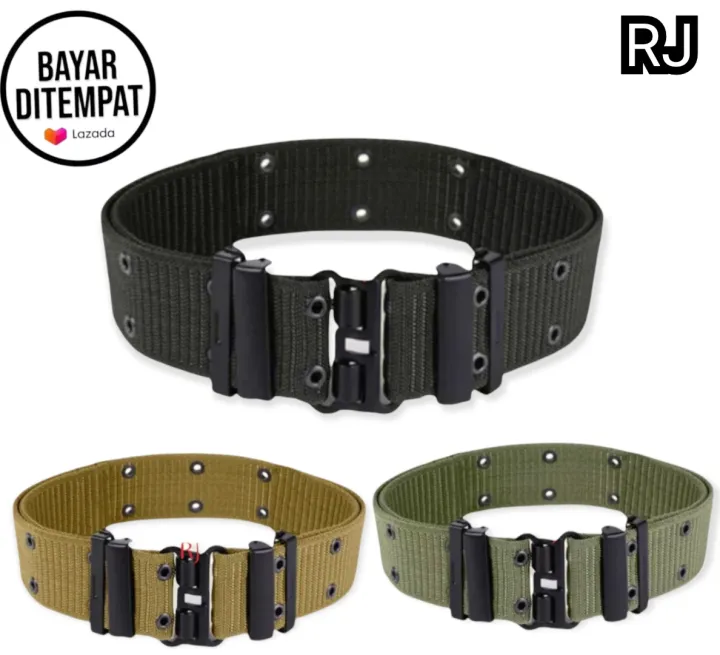 Ikat Pinggang Tactical Belt Black Hawk Kanvas Sabuk Tactical Gesper