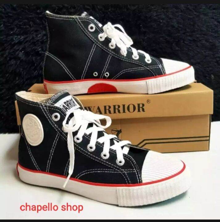 Sepatu Warrior Classic Sepatu Warrior Hitam Putih HC Sepatu Sekolah