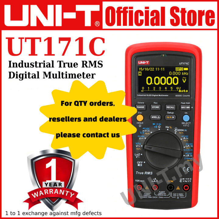 Uni T Ut C Industrial True Rms Digital Multimeter Lazada