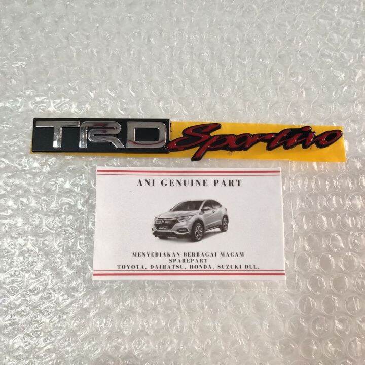 Logo Emblem Tulisan TRDSportivo TRD Sportivo ORIGINAL Lazada Indonesia