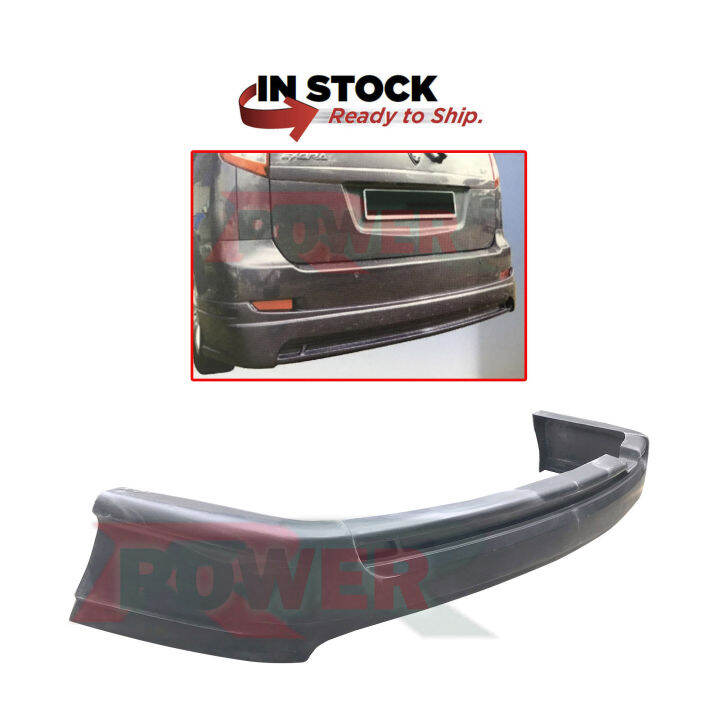 Proton Exora 2009 2011 MG Style Rear Back Bumper Skirt Skirting Lower