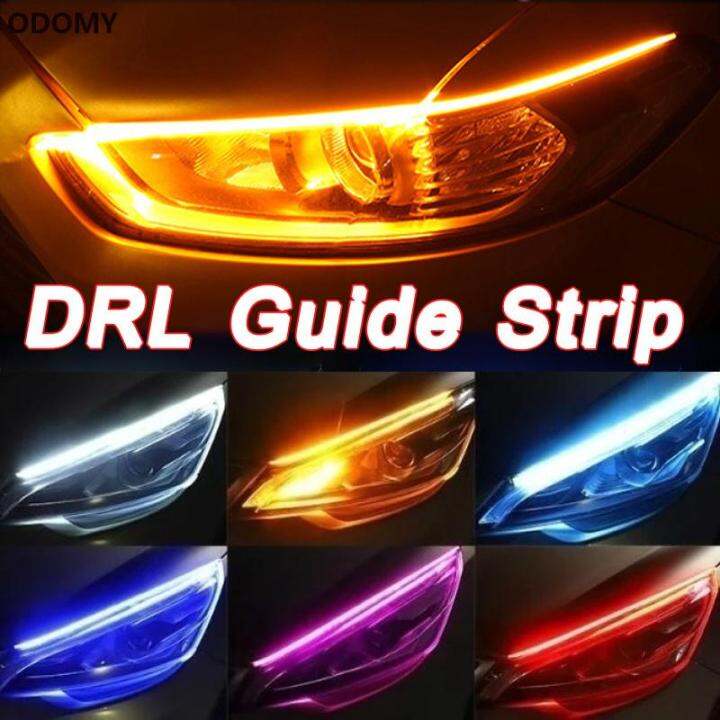 2PCS Sequential 2x Sequential Car Led Drl Strip Light Indicator Turn