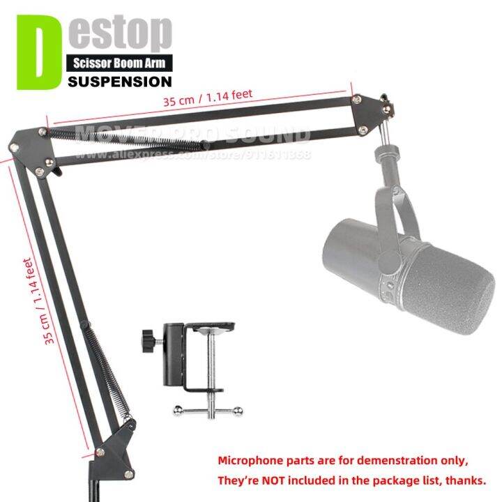 Desktop Suspension Scissor Boom Arm Mic Rack For Shure Mv Mv