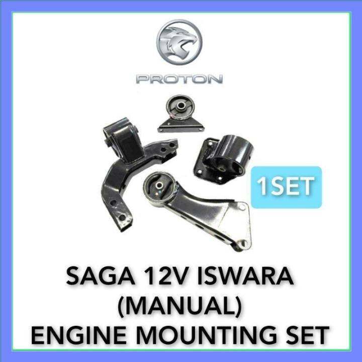 PROTON SAGA 12V ISWARA MANUAL ENGINE MOUNTING SET Lazada