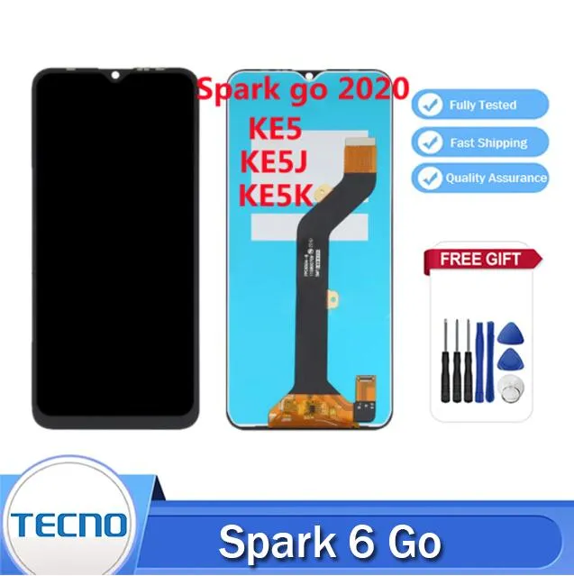 Original 6 52 For TECNO Spark 6 Go KE5J Ke5k SPARK GO 2020 KE5 LCD