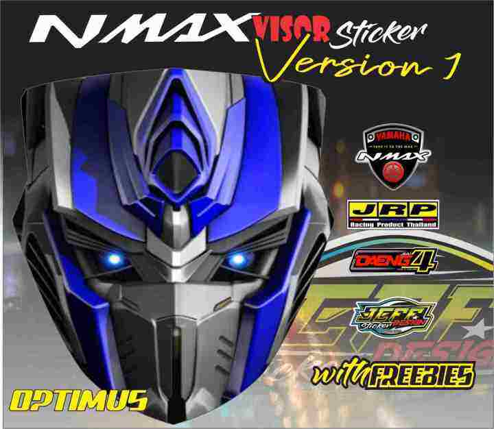 NMAX VISOR STICKER V1 Lazada PH