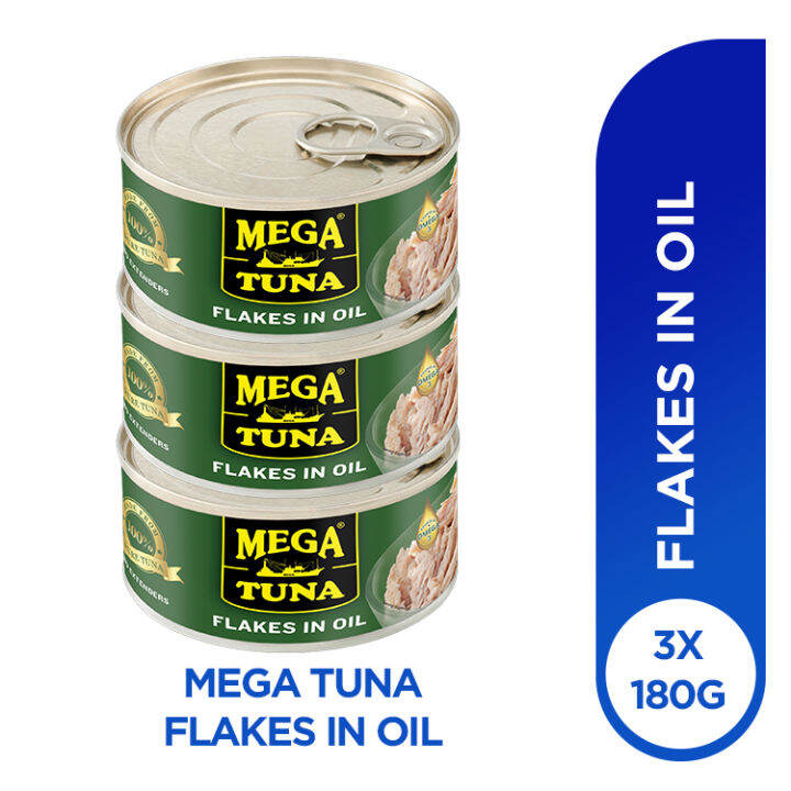 Mega Tuna Flakes In Oil 180g Pack Of 3 Lazada PH