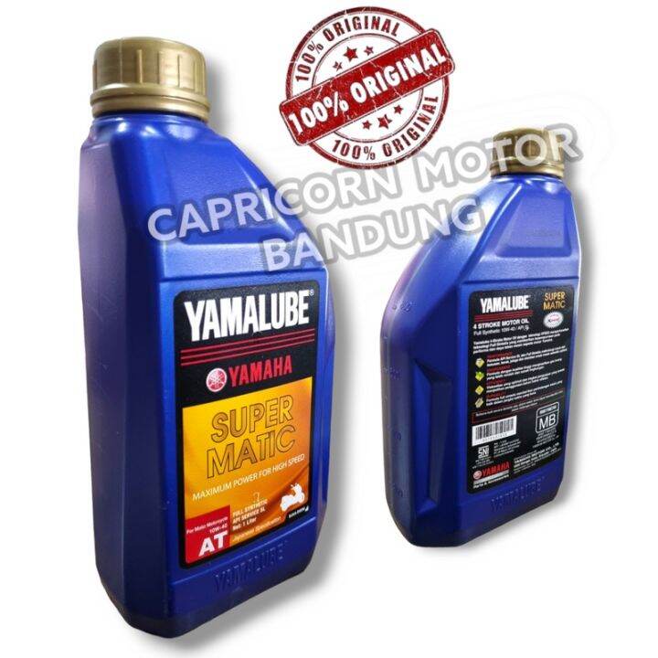 Yamalube Super Matic Full Synthetic Sae W Api Sl Jaso Mb Oli Mesin