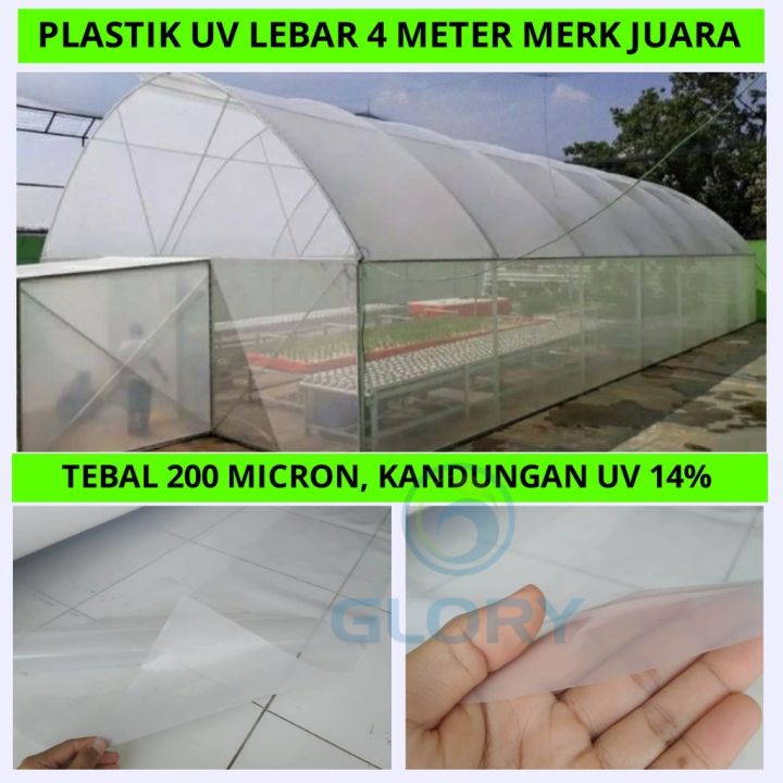 Plastik Uv Ultra Violet Lebar Meter Ketebalan Micron Merk