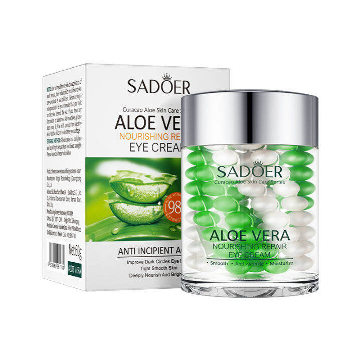 Sadoer Aloe Vera Nourishing Eye Cream Refreshes And Lightens Fine Lines