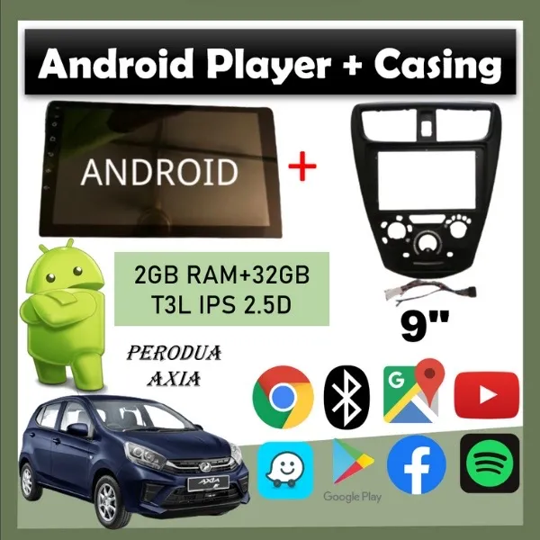 Android Player With Casing For Perodua Axia Inch Lazada