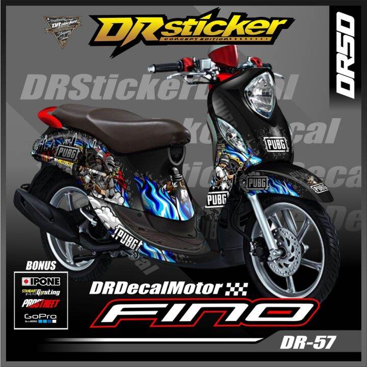 Decal Decal Sticker Motor Yamaha Fino Fi Fullbody Plus Dasbor Desain