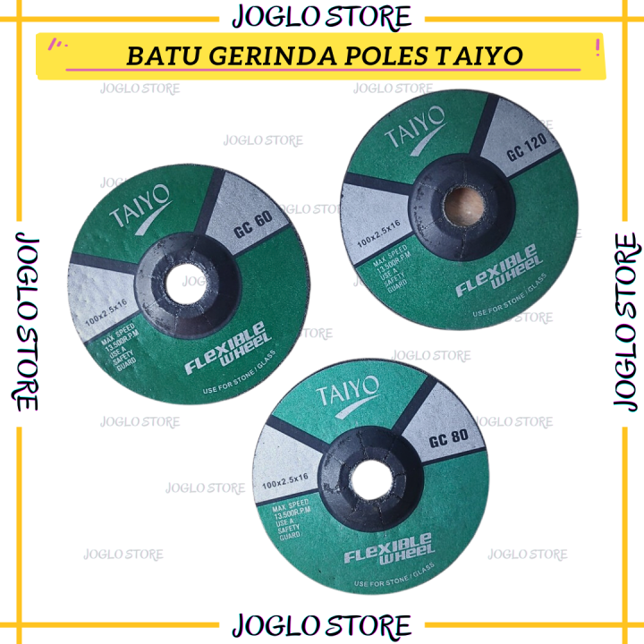 Batu Gerinda Flexible Taiyo Poles Kaca Granit Keramik JOGLO STORE