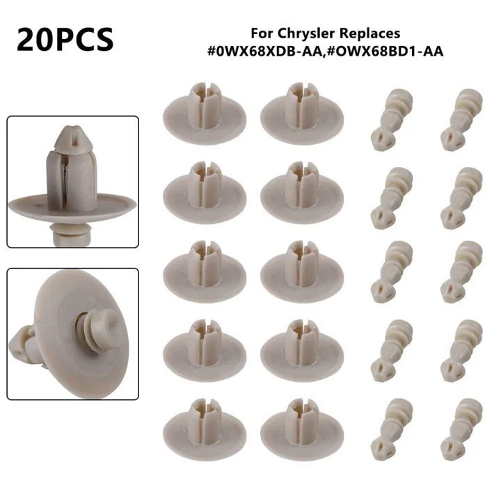 Pcs Car Door Trim Panel Clip Push Type Retainer Fastener Beige