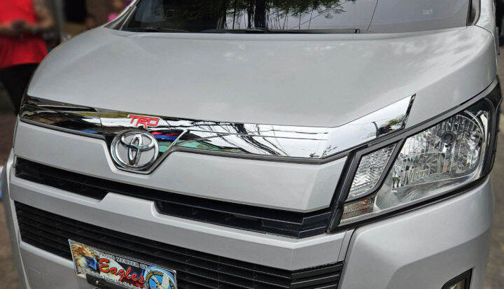 Toyota Hiace Commuter Deluxe 2019 To 2020 TRD Chrome Hood Lip Hood Lid