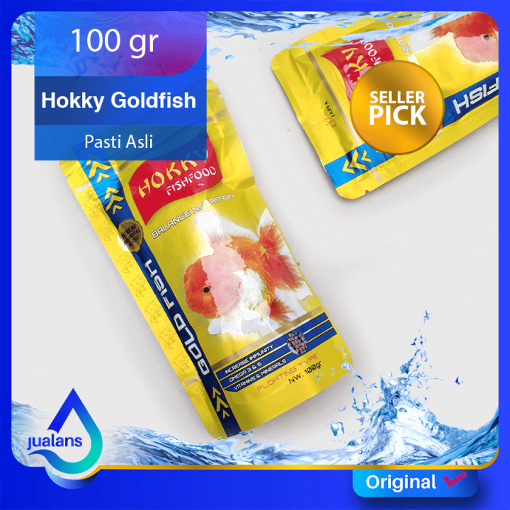 Hokky Goldfish Pakan Ikan Hias Koki Pelet Ikan Gr Lazada Indonesia