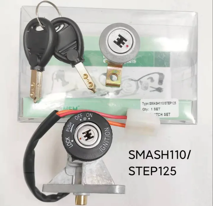 Cod Motorcycle Anti Theft Ignition Switch Set For Smash Step