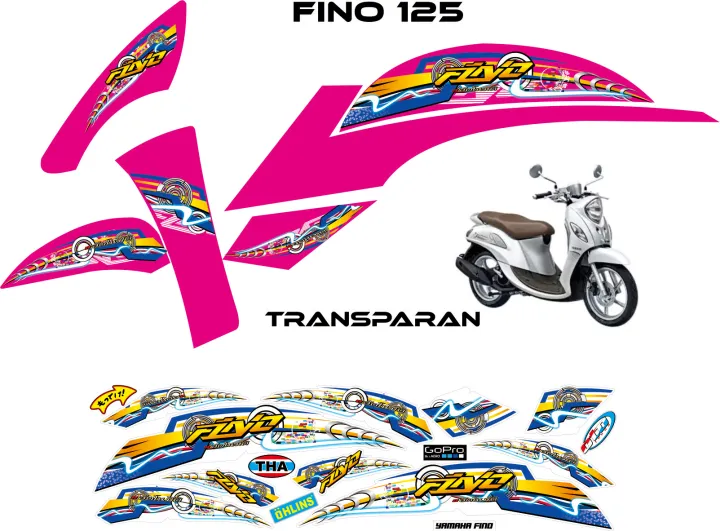 STRIPING TRANSPARAN FINO 125 LIST YAMAHA FINO 125 VARIASI STICKER 3