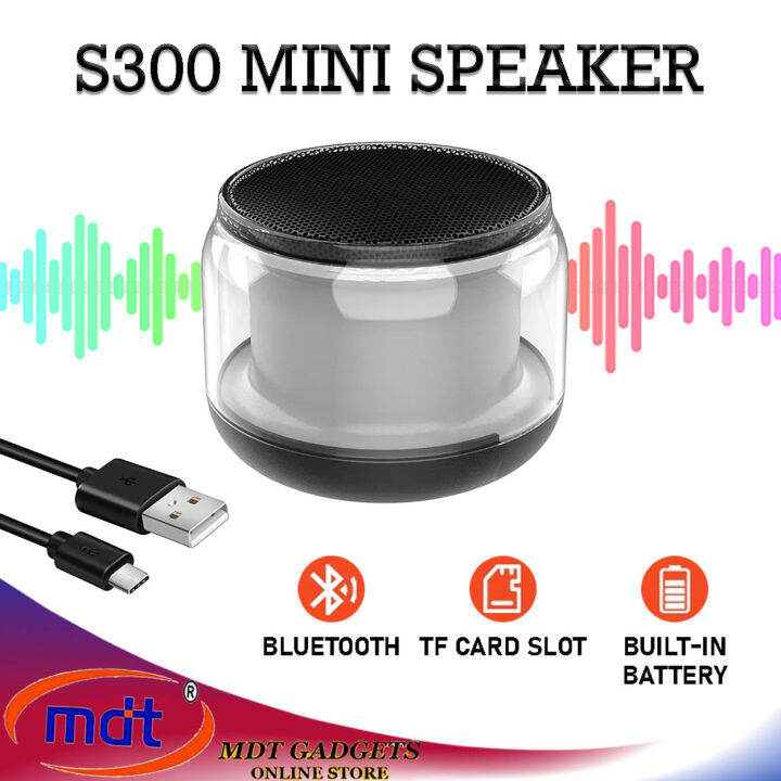 Portable Mini S Wireless Speakers With Colorful Led Light Bluetooth