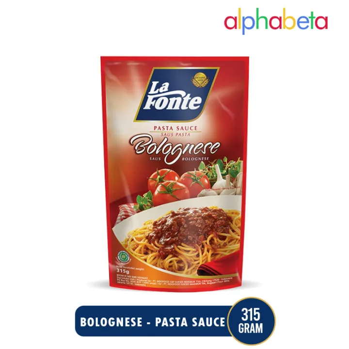 LA FONTE BOLOGNESE PASTA SAUCE POUCH 315 GR SAUS SPAGHETTI INSTANT