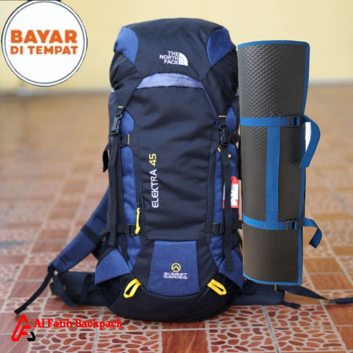 Tas Carrier 45 Liter Promo Lebay Bonus Matras Tas Gunung Pria Wanita