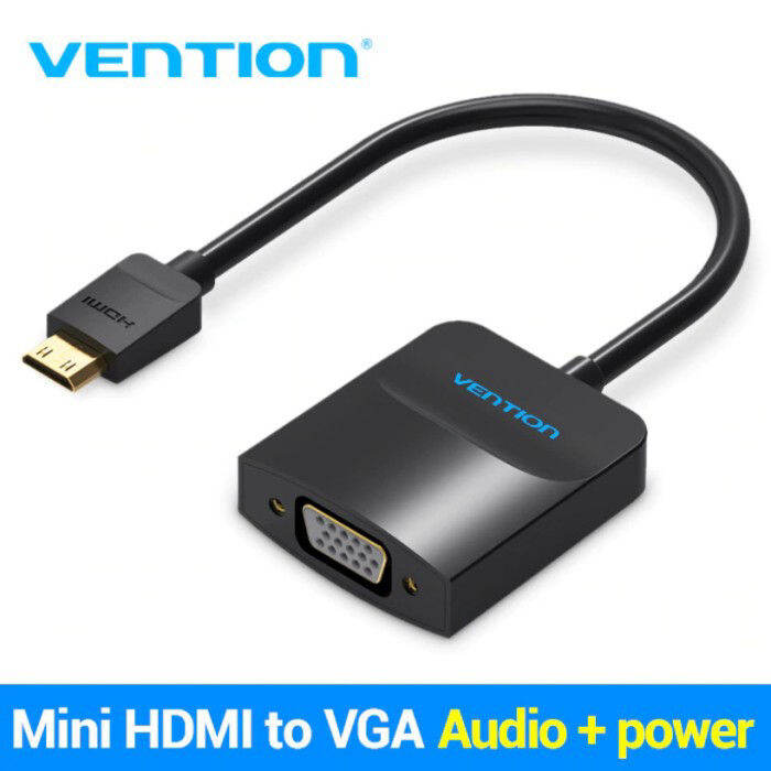 Vention Converter Mini Hdmi To Vga With Power Aux Aga Lazada Indonesia