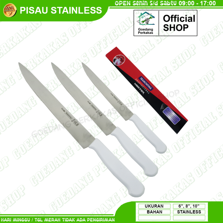 Pisau Dapur Stainless Steel Tebal Tramontina Inch Chef Knife