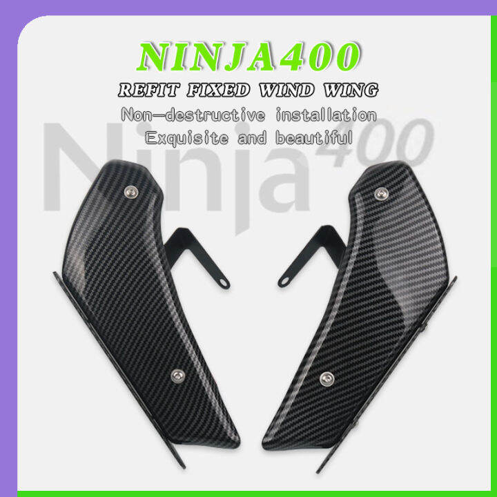 Motorcycle Front Aerodynamic Winglets Windshield Fairing Wing For