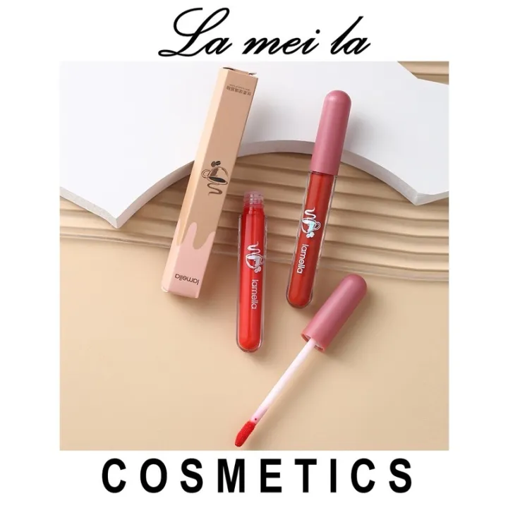 Lameila Lipstick Cair Lip Glaze Nude Edition Lazada Indonesia