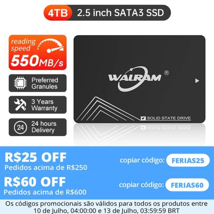 WALRAM SSD 128gb 240gb 120gb 256gb 512gb 1TB 2TB 4TB HDD 2 5 Sata 3